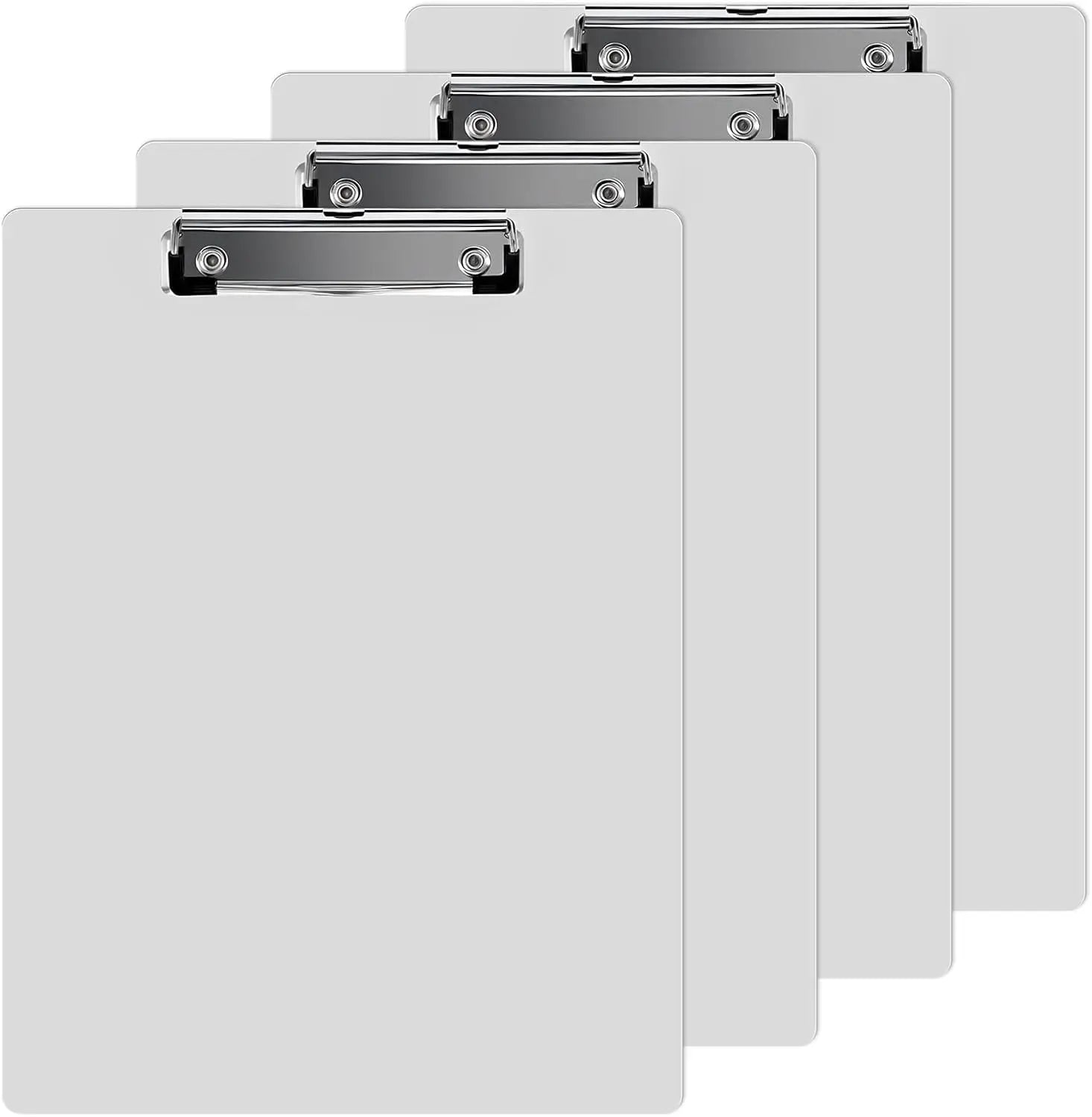 4 Pcs Metal Clipboard, High Capacity Clip, A4 Letter Size Metal Clip Board,Document Holder for Office Medical School Enforcement