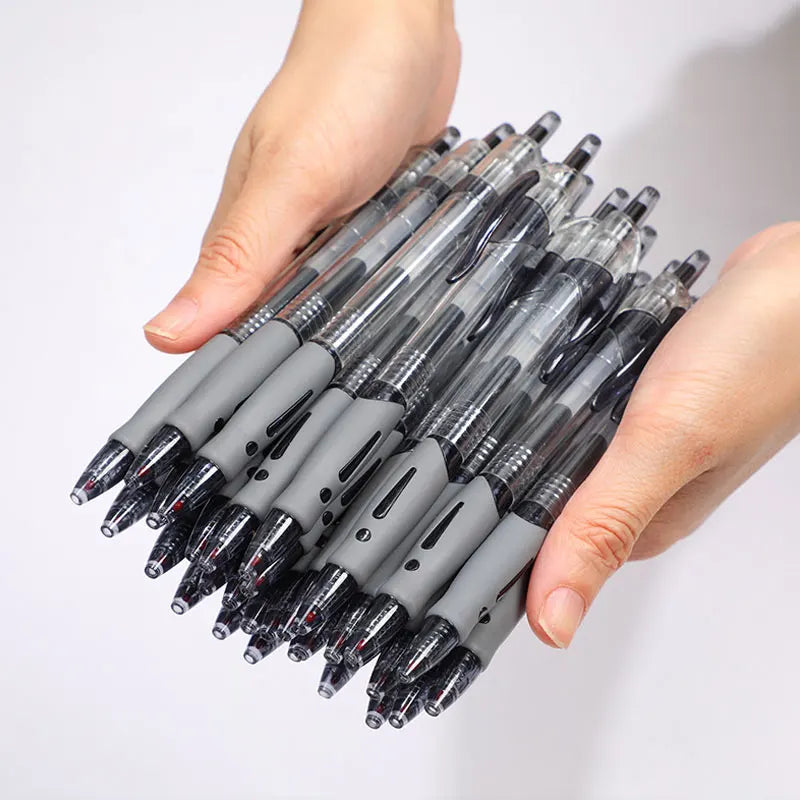 13/30pcs Retractable Gel Pens Set Black/Red/Blue Ink Ballpoint for Writing Refills Office Accessories School Supplies Stationer