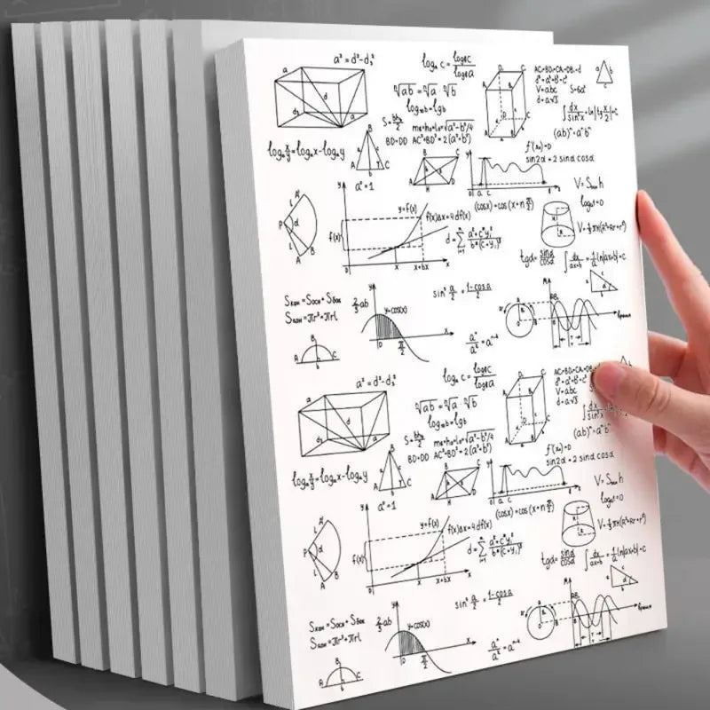 40 Sheets B5 Draft Calculations Paper , Horizontal Line Blank Arithmetic Painting Sketching Paper Home Office School Stationery