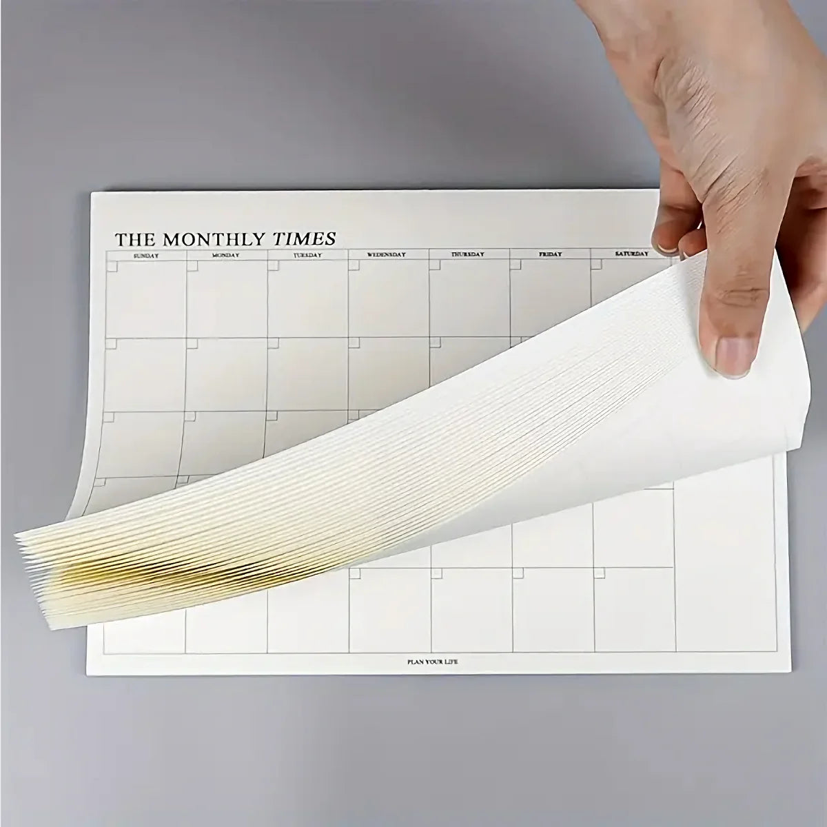1pc monthly planner, Stationery And Gift Packaging Supplies, Simple Day Planner, Sticky Notes, Monthly & Weekly Plan